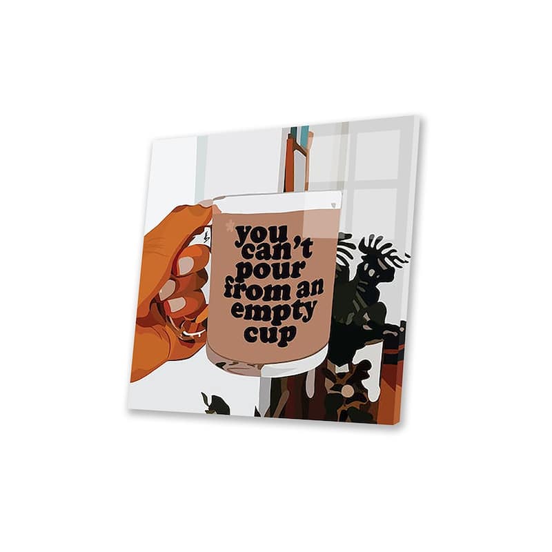Empty Cup Print On Acrylic Glass by Artpce