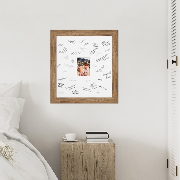 Owl Signature Mat Picture Frame - Autograph Photo Frame Guest Book