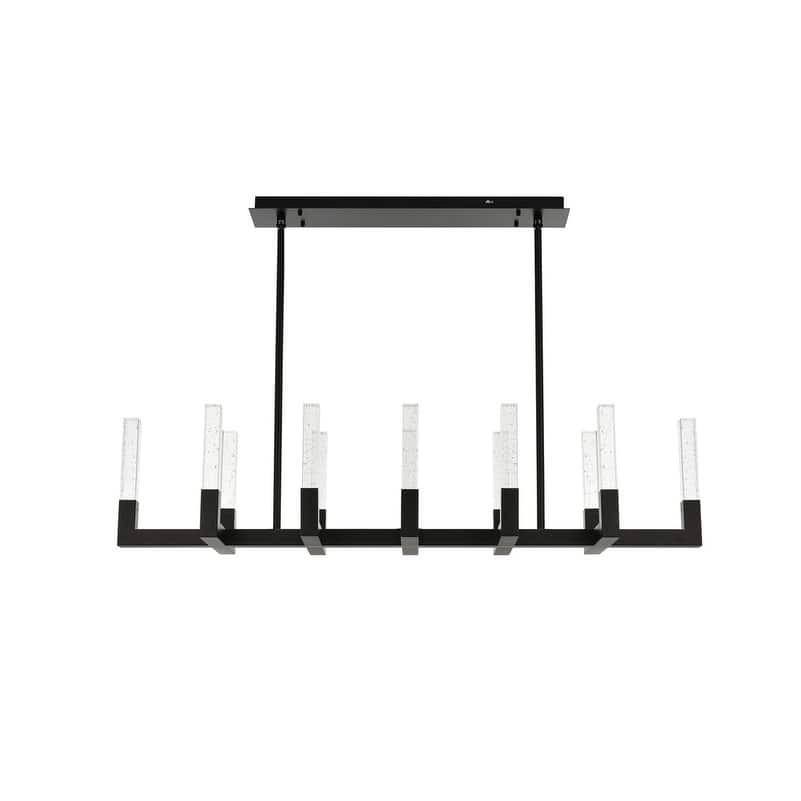 Elegant Lighting 1030G54 Noemi 54" Wide LED Crystal Linear Pendant