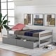 preview thumbnail 20 of 53, Twin Size Platform Bed with Two Drawers, Space-Saving Storage