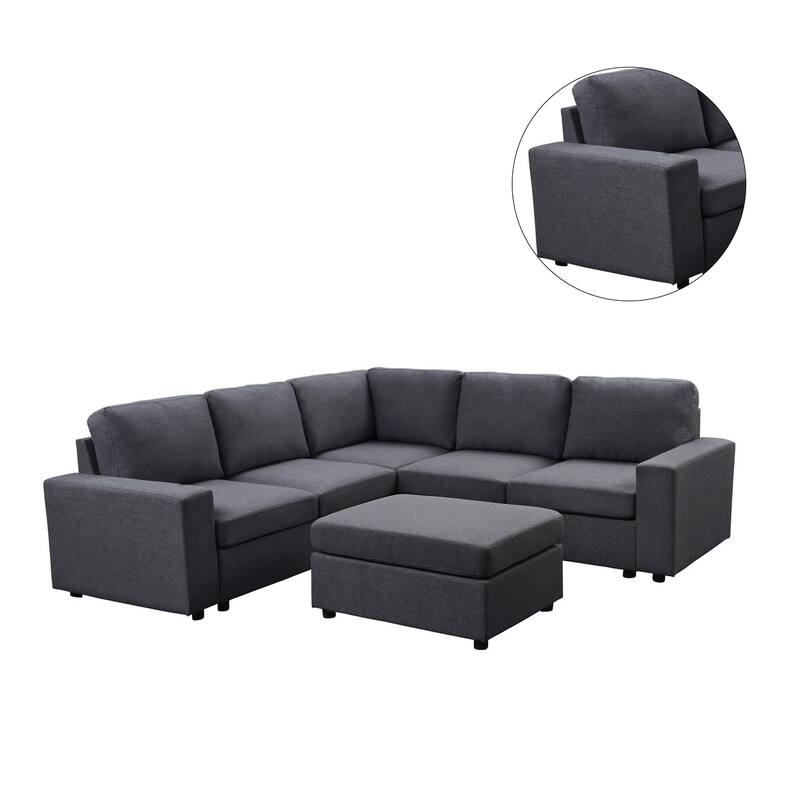 Sectional Sofa with Ottoman