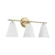 Option Matte Brass and White