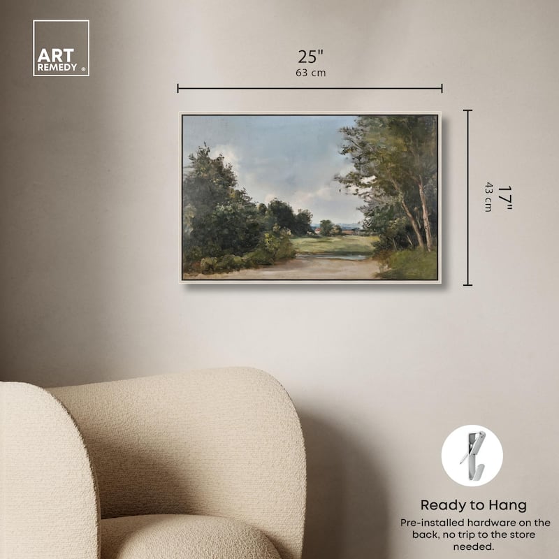 Hilltop Tower View II Canvas by Art Remedy