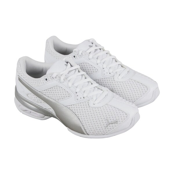 Shop Puma Tazon 6 Knit Womens White Mesh Athletic Lace Up Running Shoes