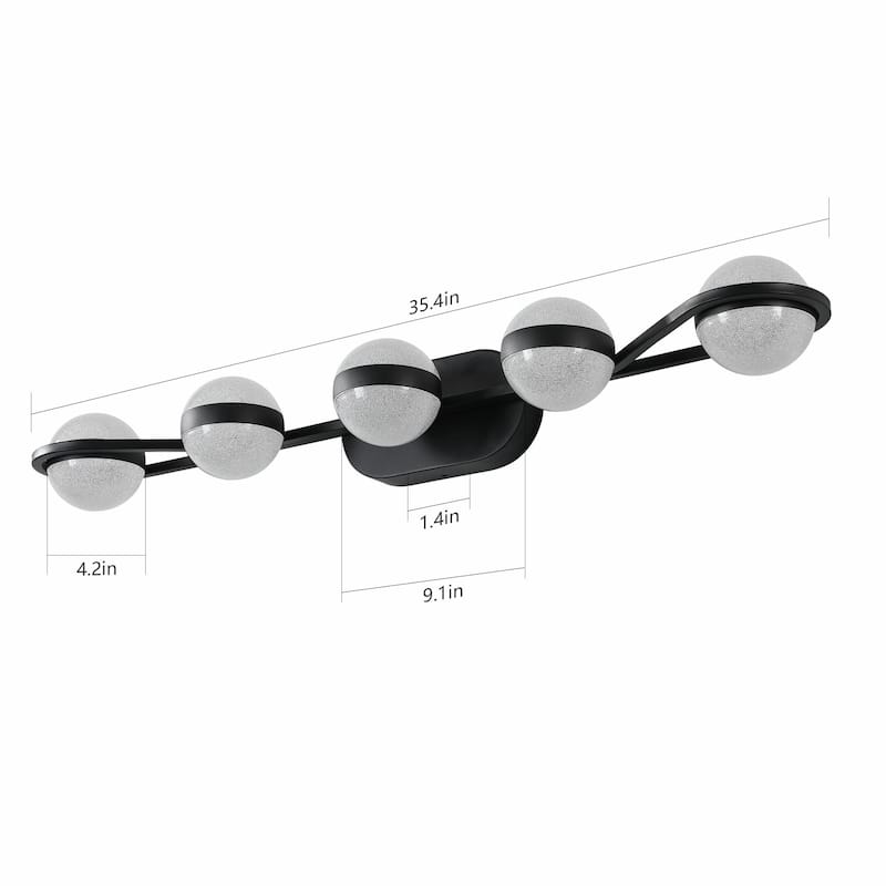 Vanity Lights With 4/5/6 LED Bulbs For Bathroom Lighting