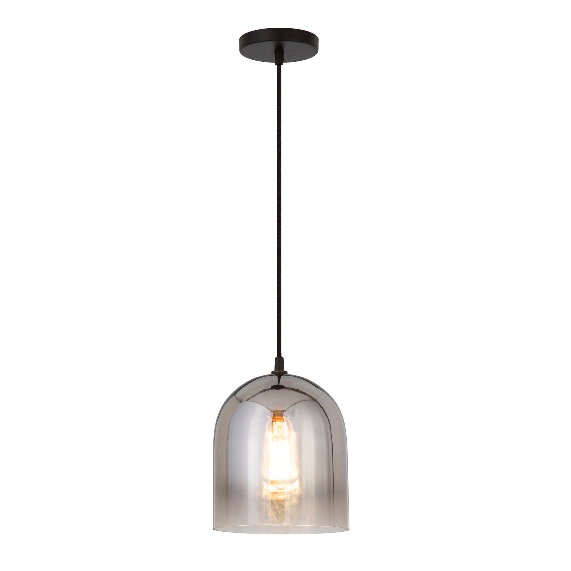 Marit Contemporary Pendant In Smoked Nickel Glass Overstock 23142071 Set the mood of any space with this catalina lighting ombre glass pendant lamp. marit contemporary pendant in smoked nickel glass