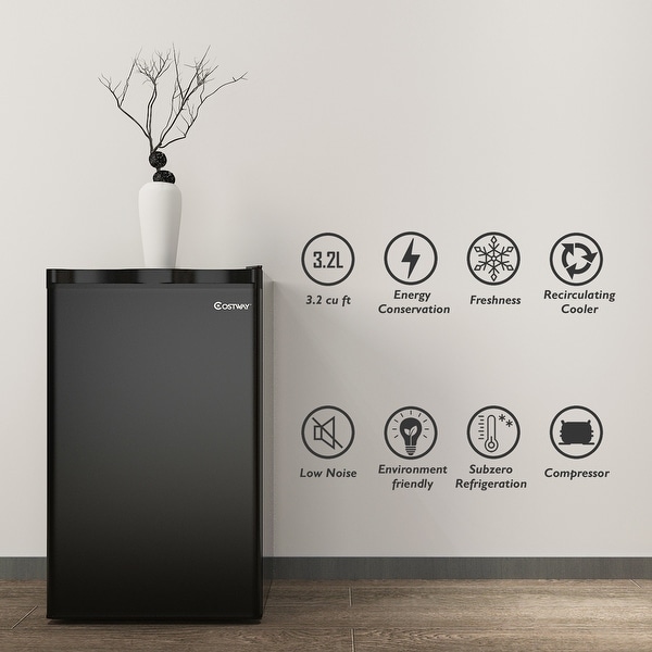 Small grey fridge freezer on sale