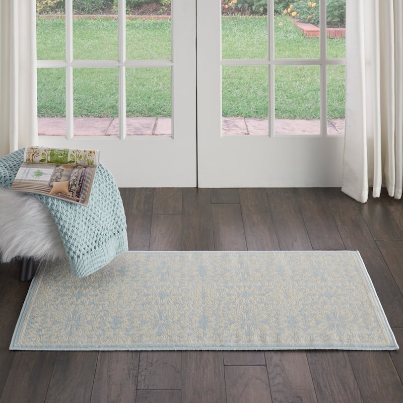 Nourison Jubilant Floral Medallion Area Rug
