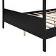 preview thumbnail 8 of 7, Queen Size Wooden Canopy Platform Bed with Headboard and Footboard Underbed Storage ,Slat Support Leg