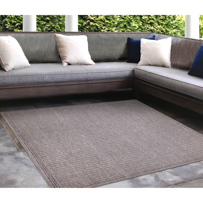 Liora Manne Malibu Simple Border Indoor/Outdoor Rug