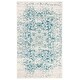 preview thumbnail 64 of 74, SAFAVIEH Madison Snowflake Medallion Rustic Farmhouse Distressed Rug 2'3" x 4' - Teal/Ivory