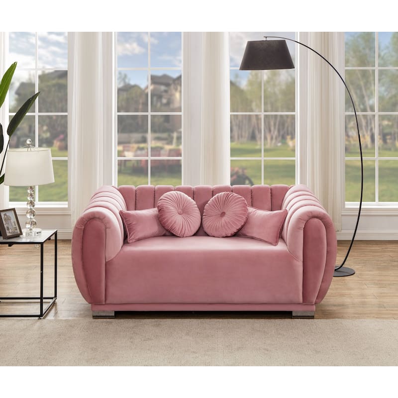 Kayley Luxury Velvet sofa love seat Standard Living Room Set