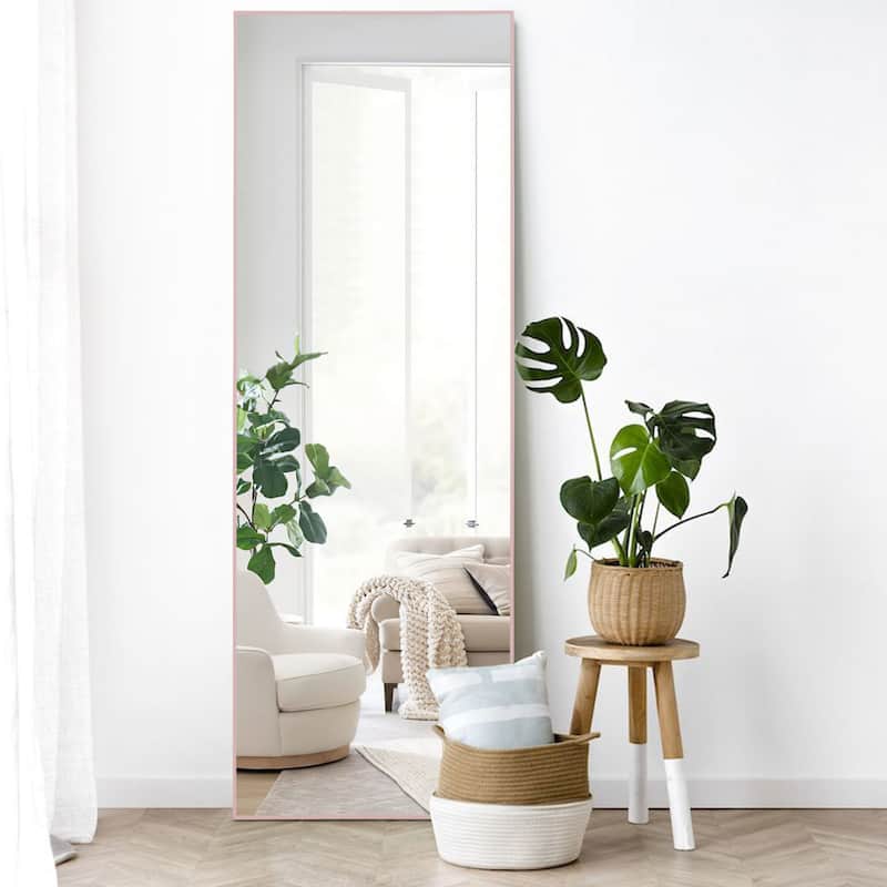Dovelina Modern Full Length Floor Mirror - Freestanding Vanity Mirror for Bathroom or Living Space