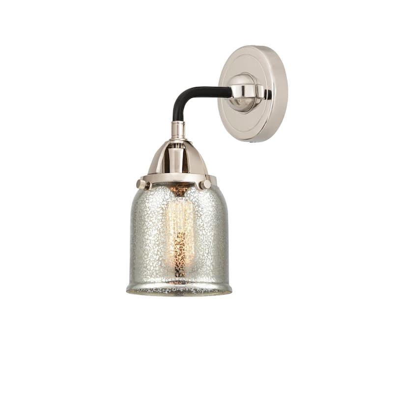 Innovations Lighting 288-1W-11-5 Bell Sconce Bell 11" Tall Wall Sconce - Black Polished Nickel / Silver Plated Mercury