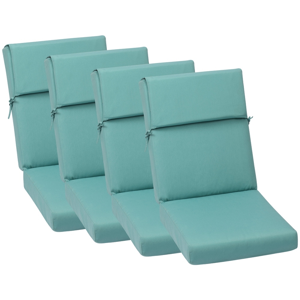 Outdoor chair pads cheap set of 4