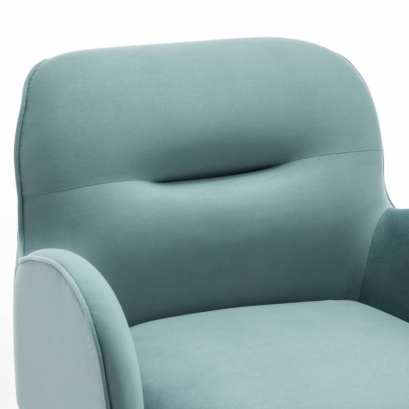 SEYNAR Modern Glam Velvet 360 Degree Swivel Armchair