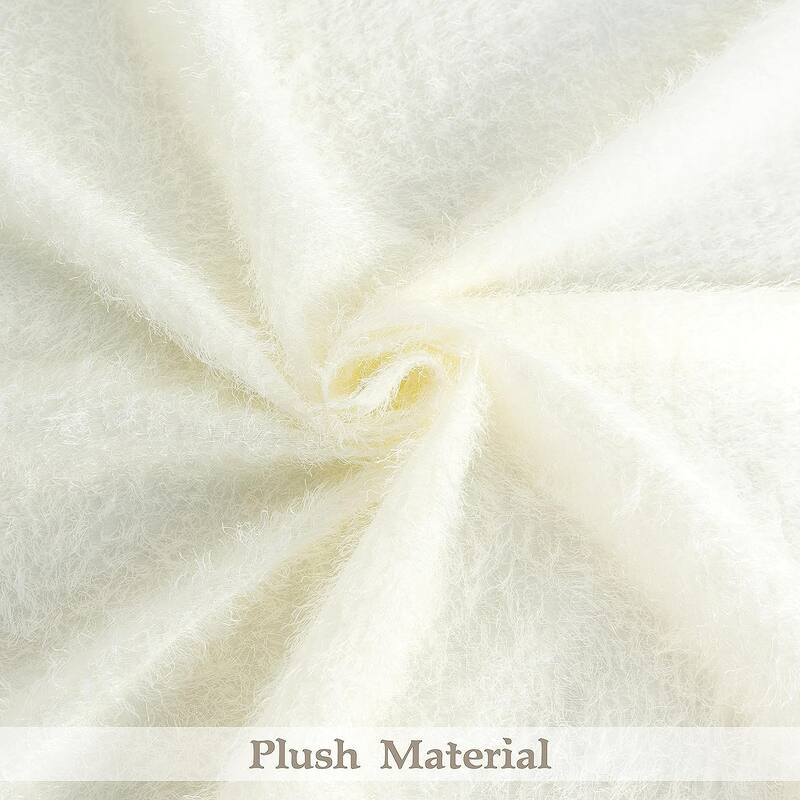 DriftAway Plush Semi Sheer Curtain Drapes - 52" Width X 84" Length