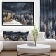 preview thumbnail 3 of 5, Designart "Night Forest Christmas Tree" Landscape Framed Canvas Art Print