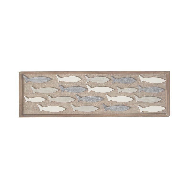 Wood Fish Wall Decor - Brown - Roche River Decor