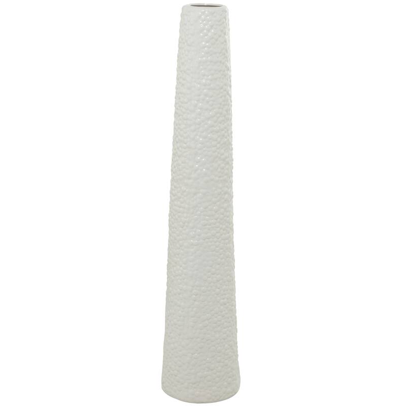 Minimalist Ceramic Modern Tall Vase with Bubble Texture - Silver, Black, Gold, White