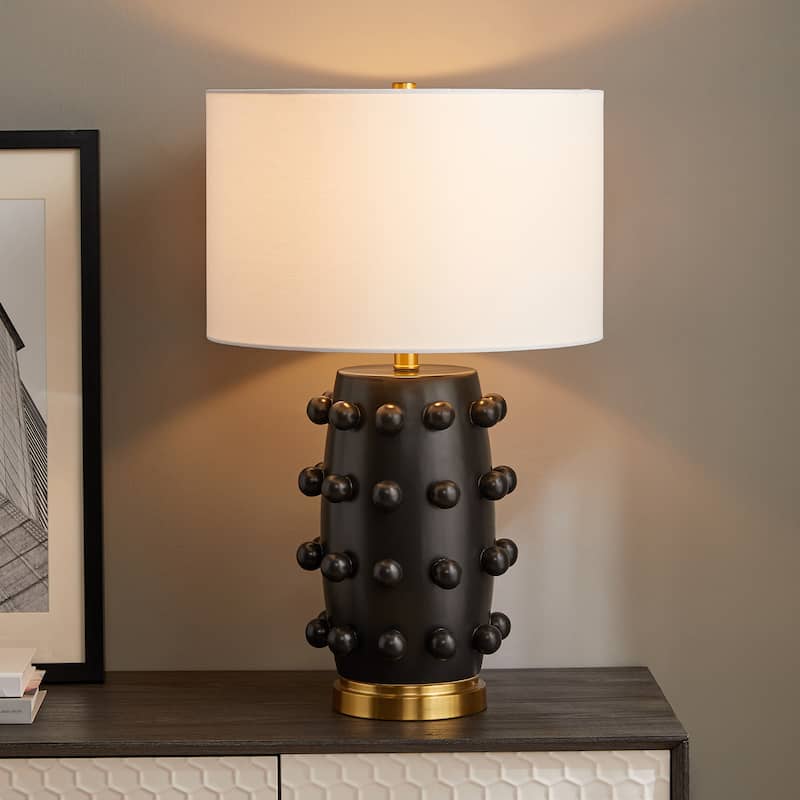 Farrington 26" Tall Ceramic Table Lamp with Fabric Shade