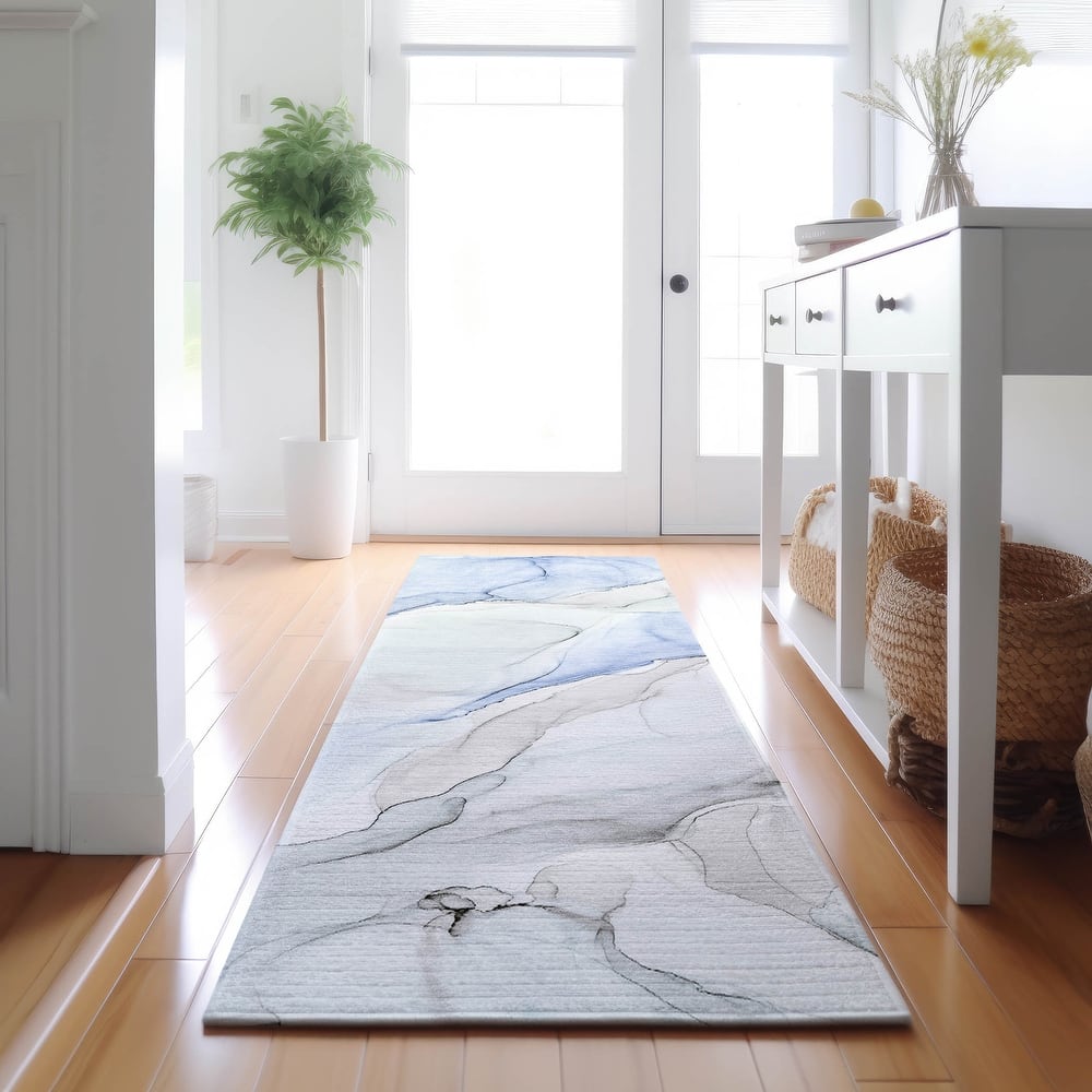 Premium Washable Super Soft Modern Watercolor Mayfield Rug