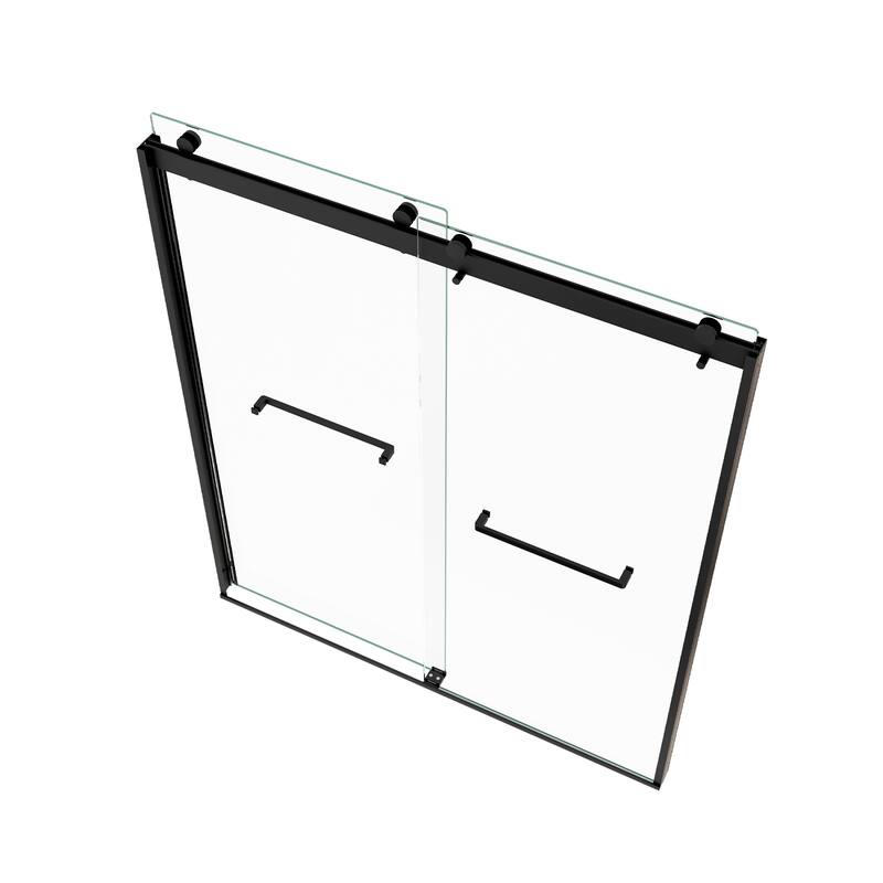 Bypass shower door, sliding door, with 5/16" tempered glass