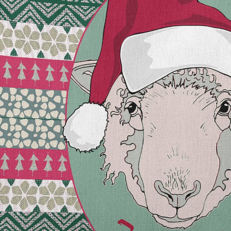 Fleece Navidad Christmas Accent Pillow