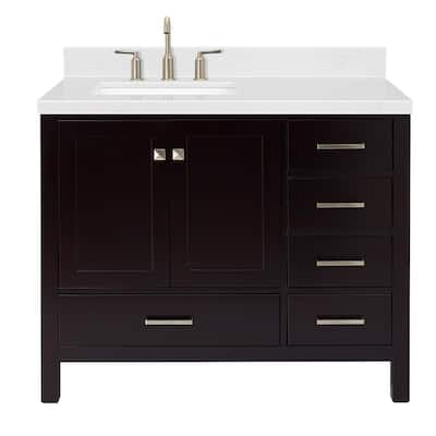 Ariel A042SLCQRVO Cambridge 42" Free Standing Single Basin Vanity Set
