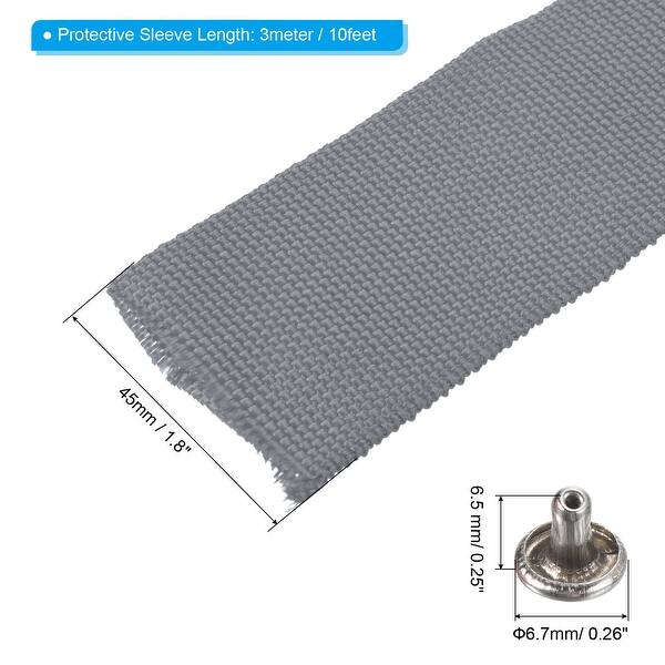 How To Cover Rope 10Ft*45mm Polyester Rope Protector Cable Cover Rope Protective Sleeve ...