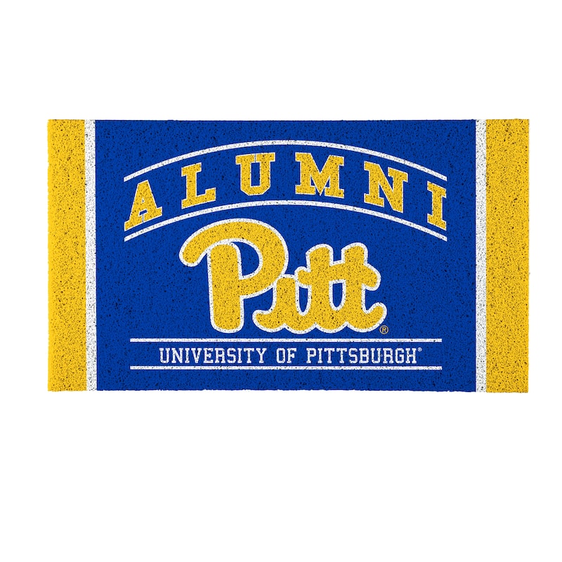 28 in. x 16 in. University of Pittsburgh Alumni Full Color PVC Door Mat