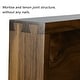 preview thumbnail 60 of 76, KINWELL Square Black Walnut Wood Serving Tray Ottoman Tray with Handles