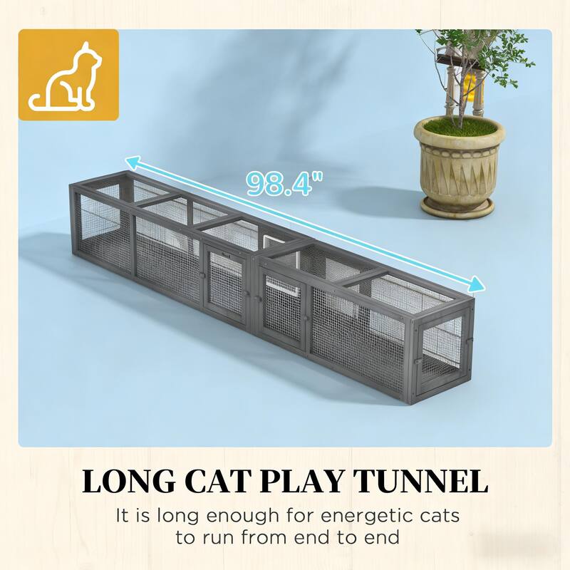 Wooden Cat Tunnel,Cat Play Tunnel