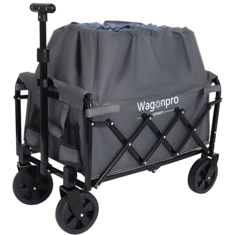 Heavy-Duty Expandable Dual-Layer Utility Wagon Cart