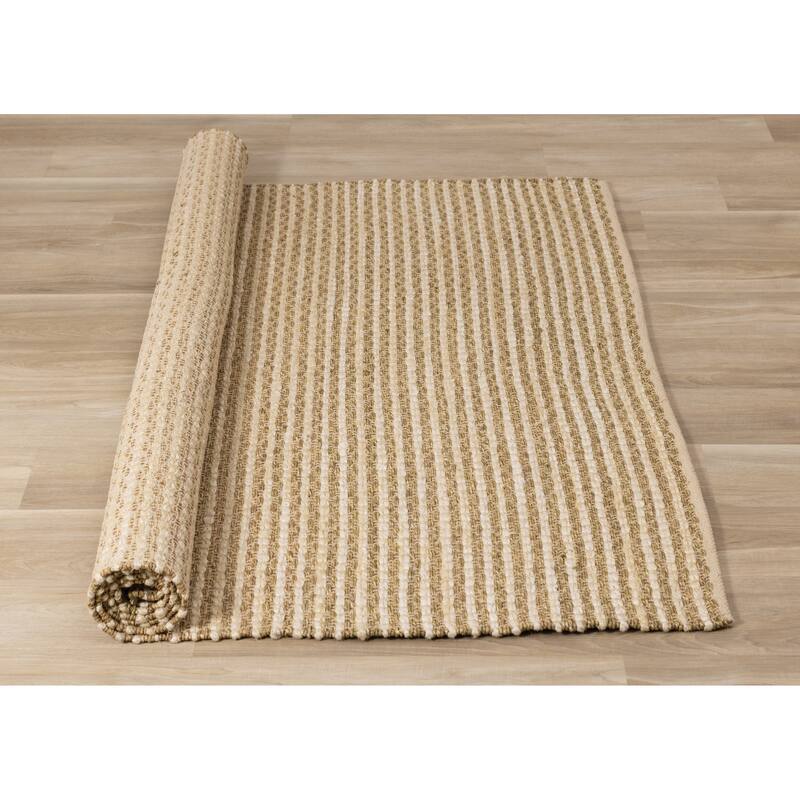 Nairobi Collection - Beige Intricate Weave Rug