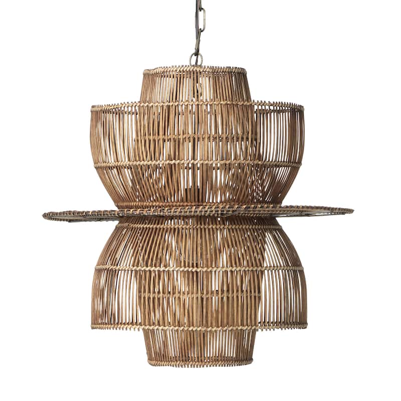 Alden Décor Humbolt Rattan and Bamboo Pendant