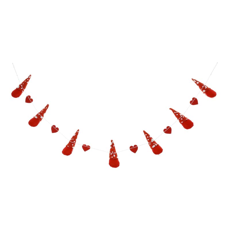 Glitzhome 72"L St. Patrick's Day Holiday Shamrocks Garland