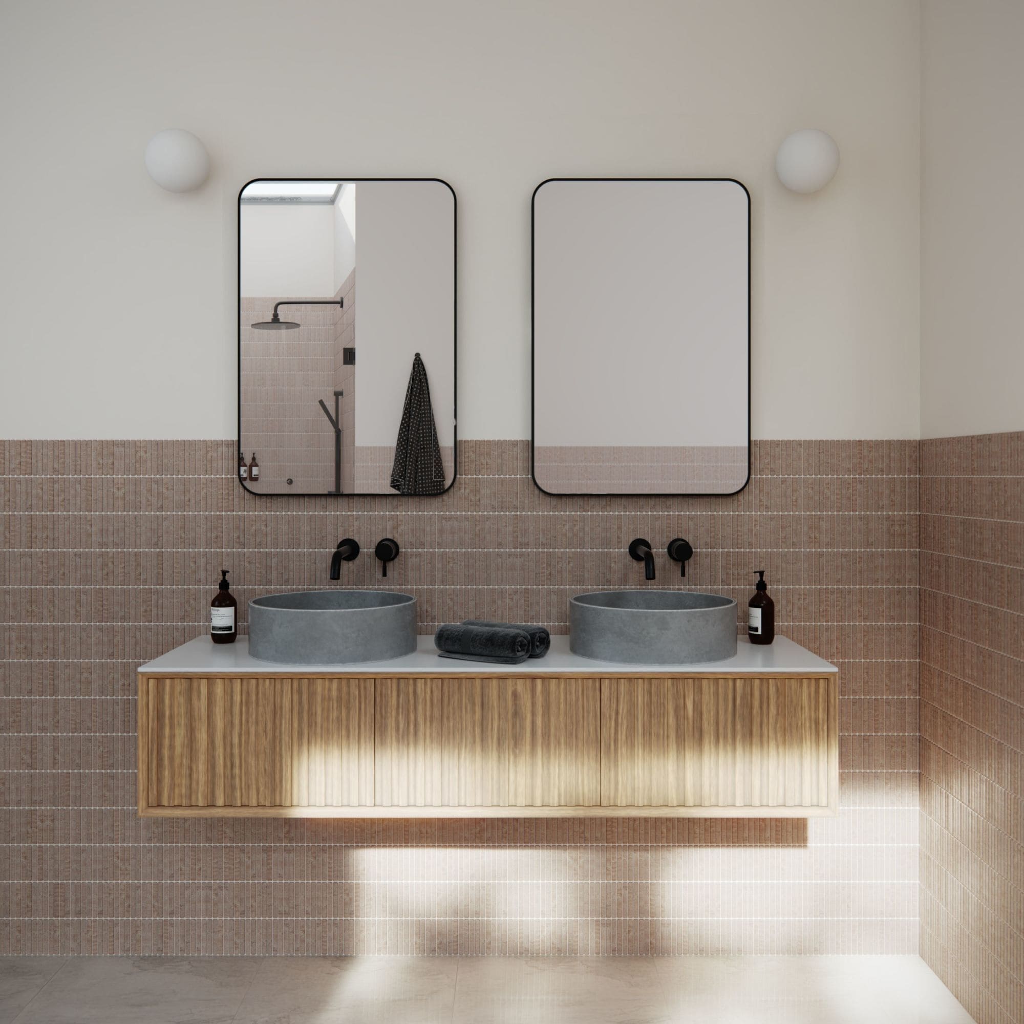 Glass Warehouse SF-SQR-22X32 Trinity 22" W x 32" H Contemporary