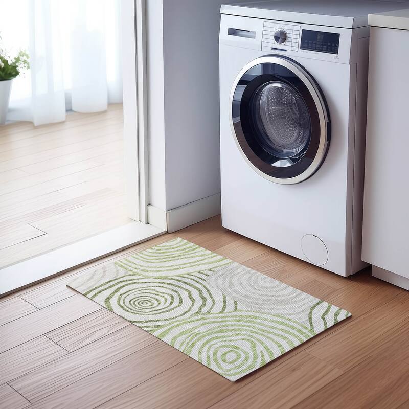 Machine Washable Indoor/ Outdoor Chantille Contemporary Dimensions Rug