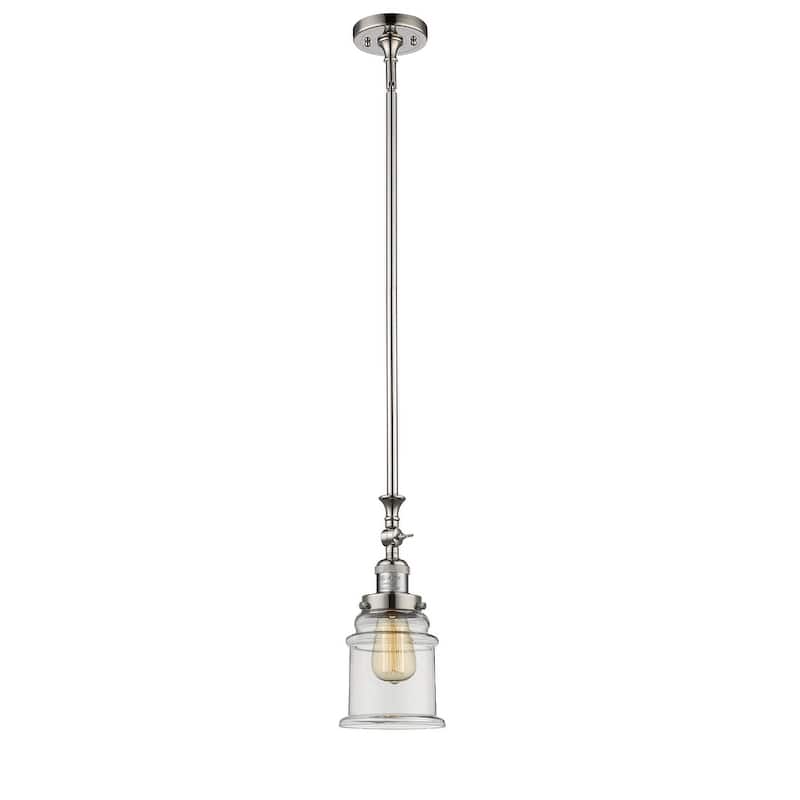 Innovations Lighting Canton 7" Wide Mini Pendant - Polished Nickel / Clear