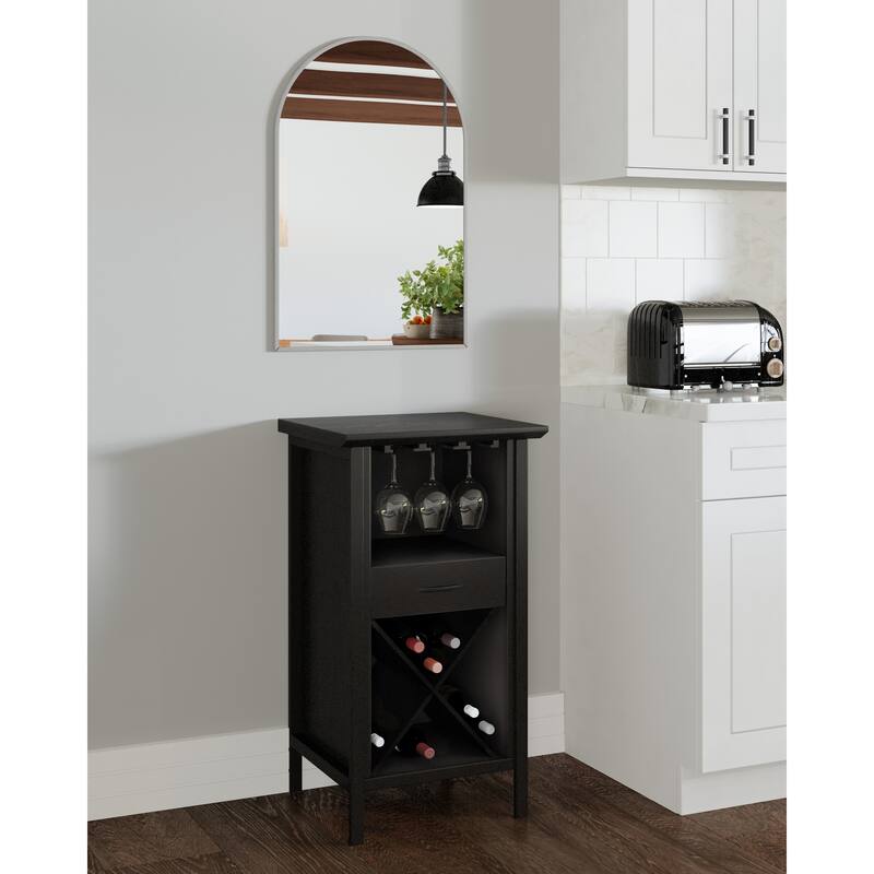Modern Metal Framed Maeve Arched Wall Accent Mirror