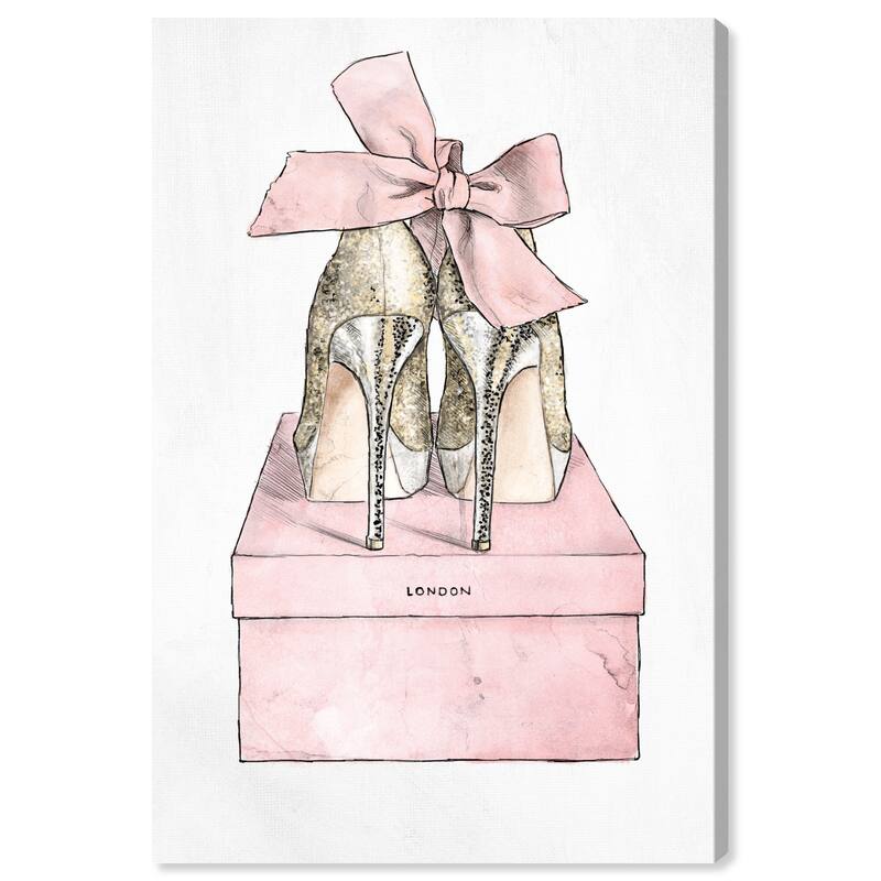 Wynwood Studio Canvas Fashion and Glam Pink Romantic Pair Pink and Pastel Pink Modern & Contemporary Wall Art Canvas Print