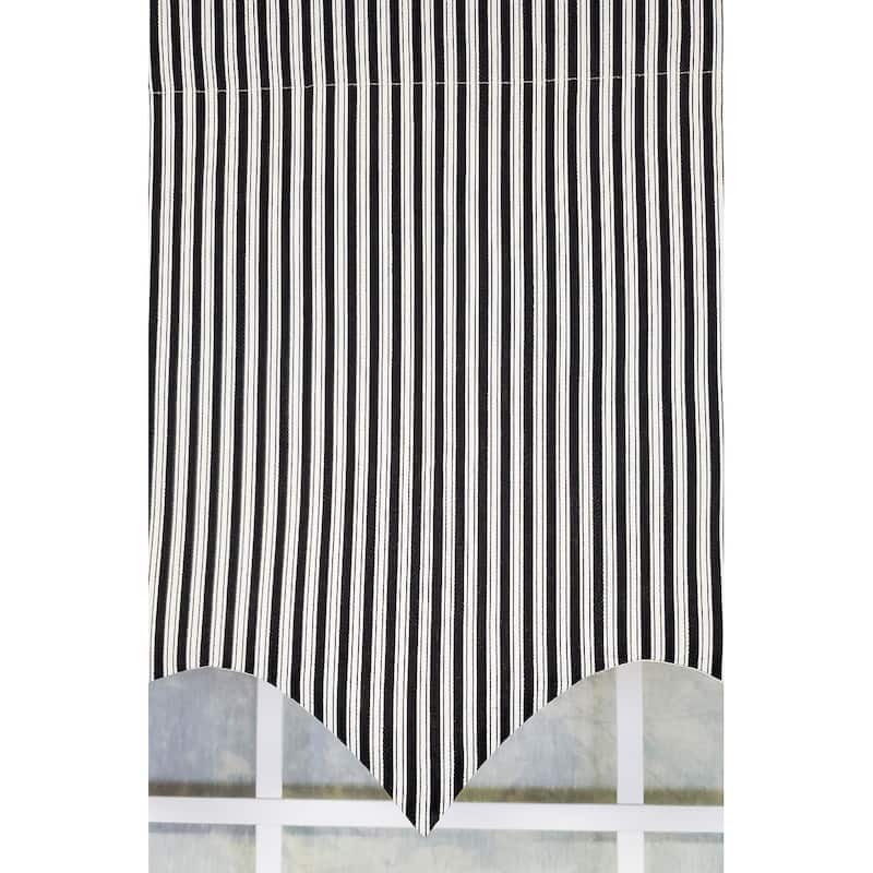 RLF Home Design MG-Ticking Stripe Regal Window Valance