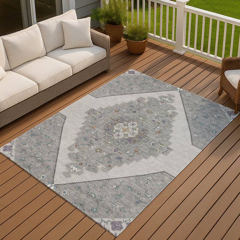 Machine Washable Indoor/ Outdoor Global Marrakesh Chantille Rug