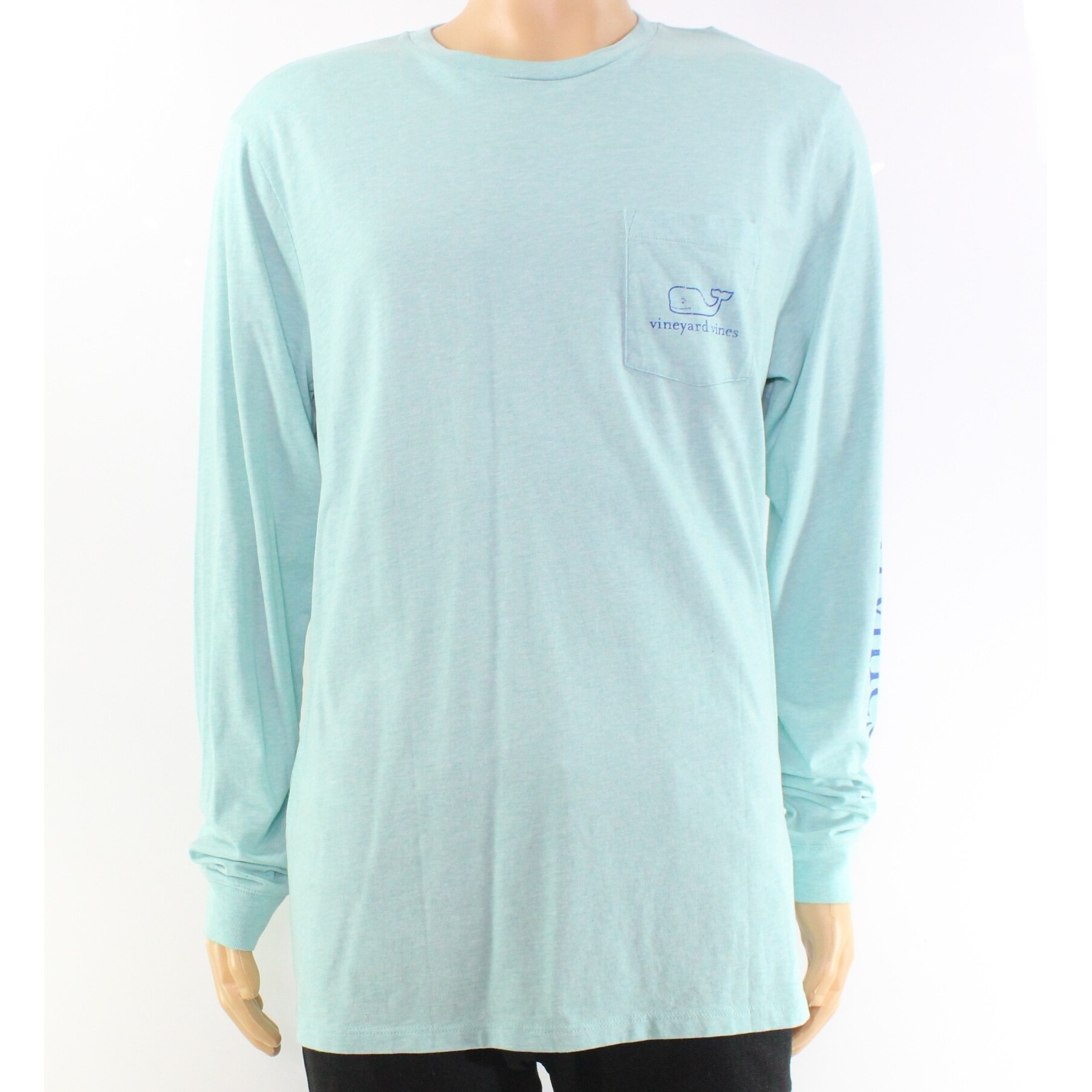 Shop Vineyard Vines Blue Heather Mens Size Large L Logo Tee Shirt Overstock 27288384