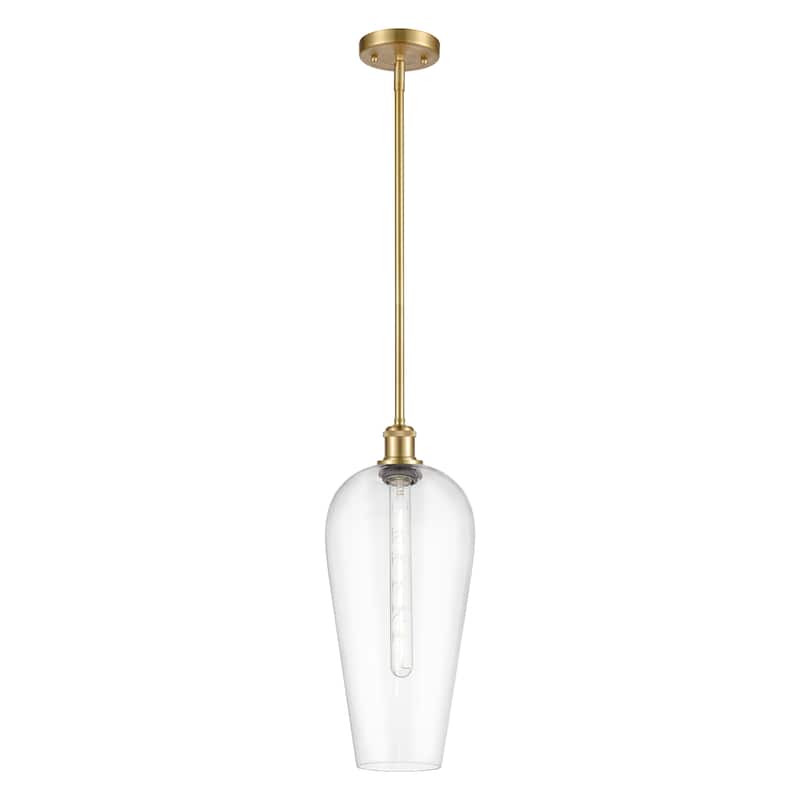 Innovations Lighting Endless Possibilities Ballston - Chelsea - 1 Light 8" Stem Hung Mini Pendant - Clear/Satin Gold