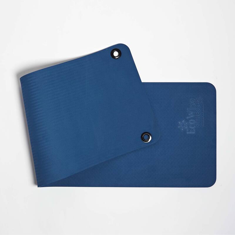 Ecowise Deluxe Workout / Fitness Mat - 5/8" Thickness - 5/8" x 23" x 72" - Blue Dahlia