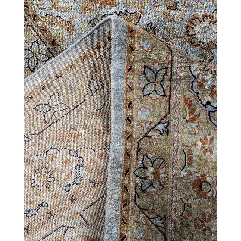 Overdyed, One-of-a-Kind Hand-Knotted Area Rug - Gray - 10' 1" x 13' 9"