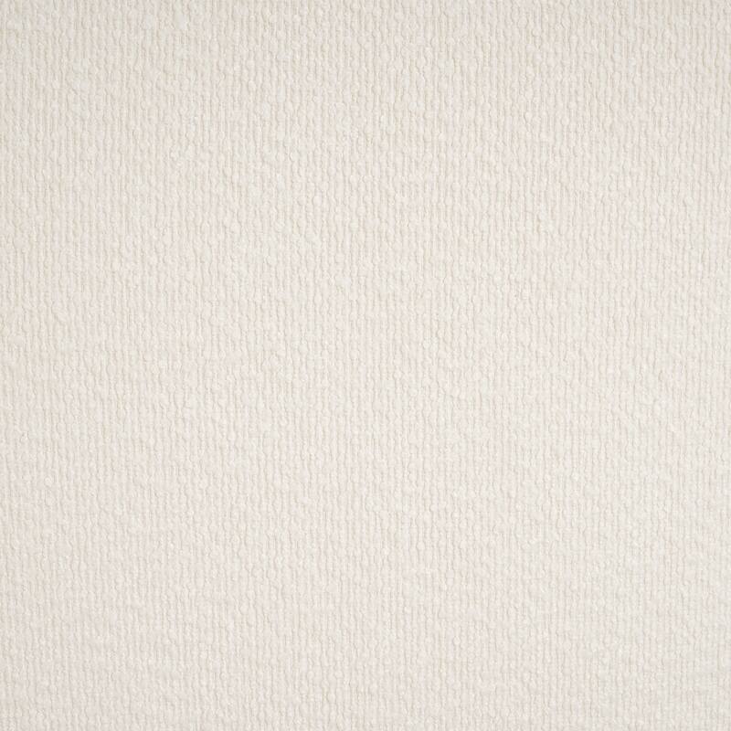 Upholstered Square Ottoman, White, Boucle