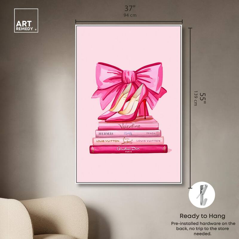 Roseate Runway Reads Canvas by Art Remedy